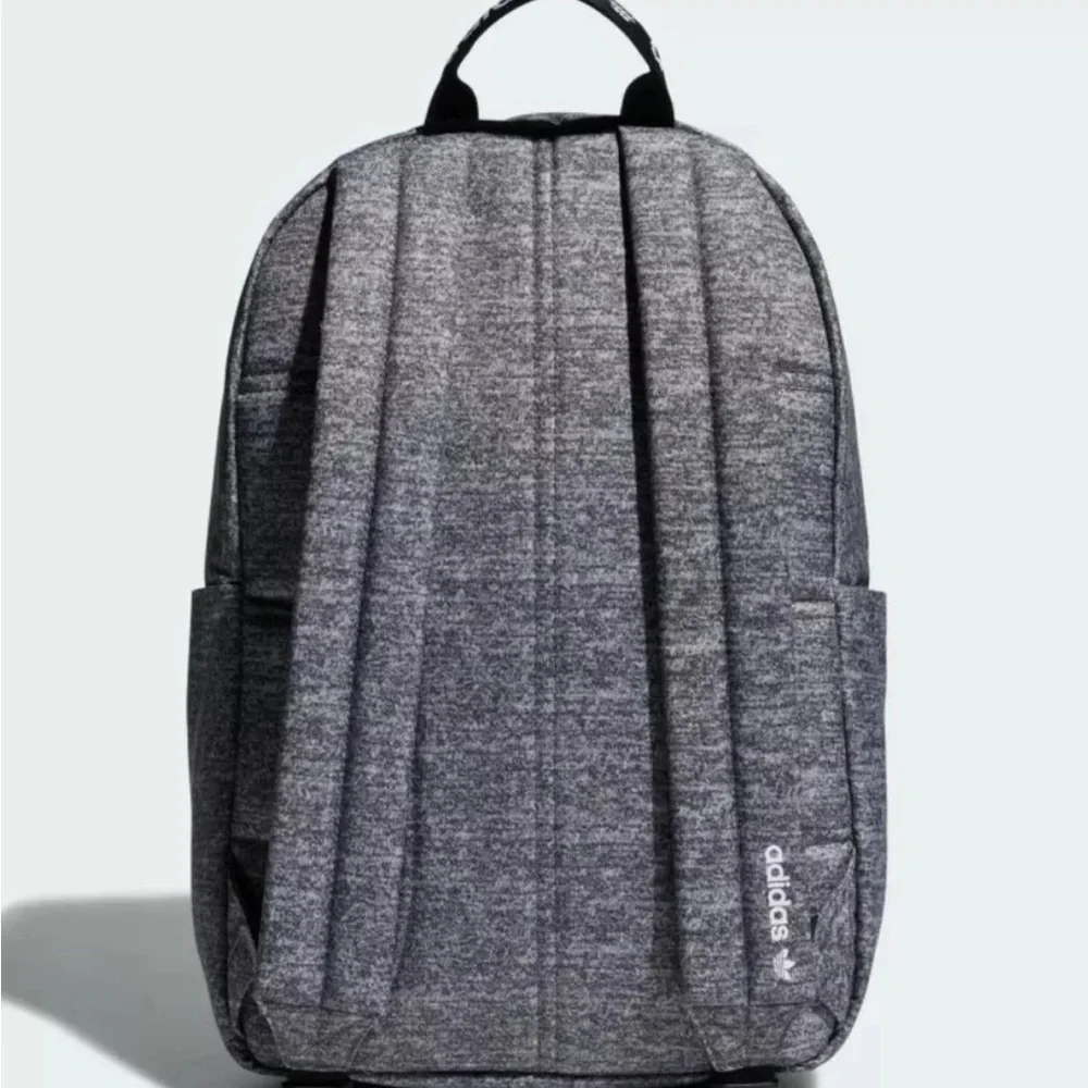 NEW ADIDAS ORIGINALS TREFOIL POCKET BACKPACK #CL5495 GREY WHITE Unisex